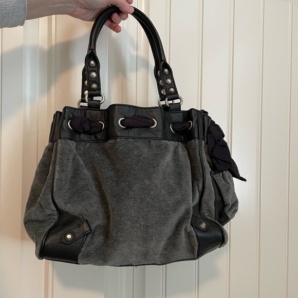 Vintage Juicy Couture Velour Bag Velvet Purse Scottie Dog Daydreamer Bow Y2K - Picture 7 of 7